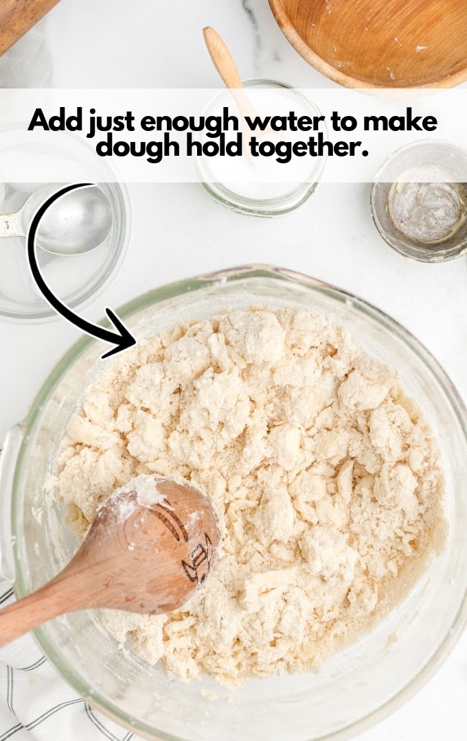 water to dough