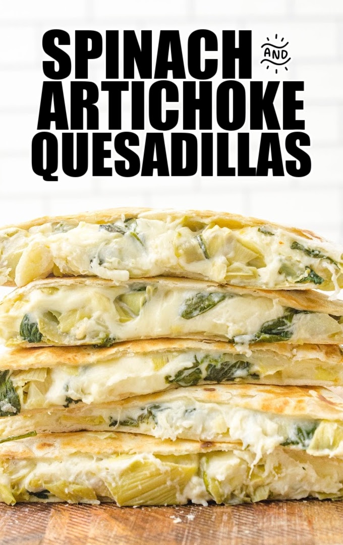 Spinach and Artichoke Quesadillas 