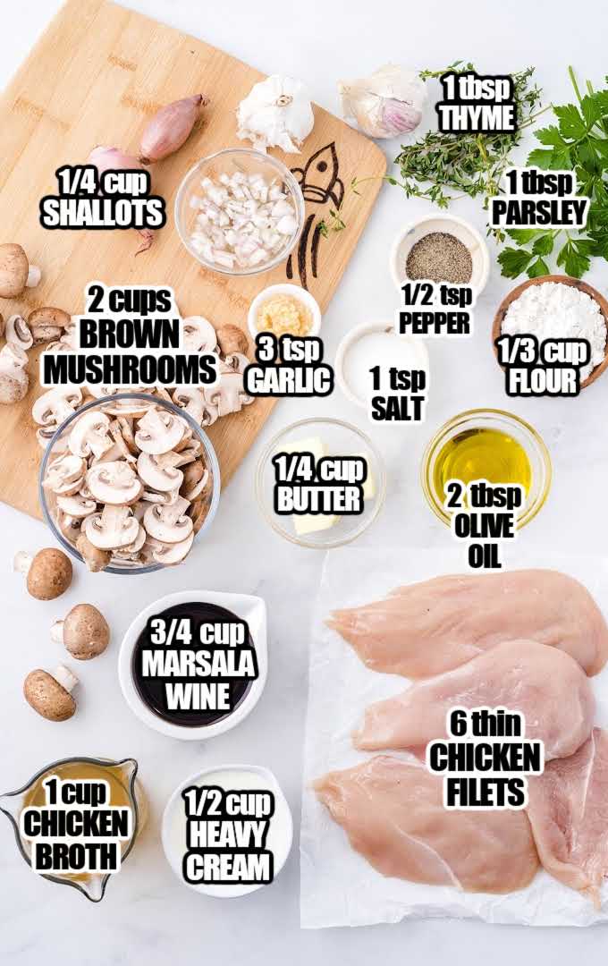 Chicken Marsala Ingredients