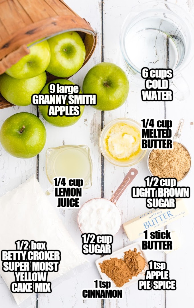 Apple Dump Cake Ingredients