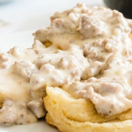 Country Biscuits and Sausage Gravy