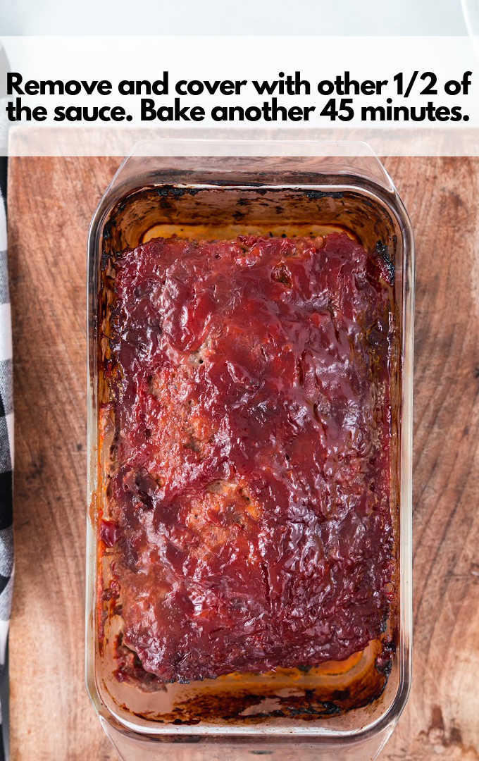 pour remaining sauce over meatloaf