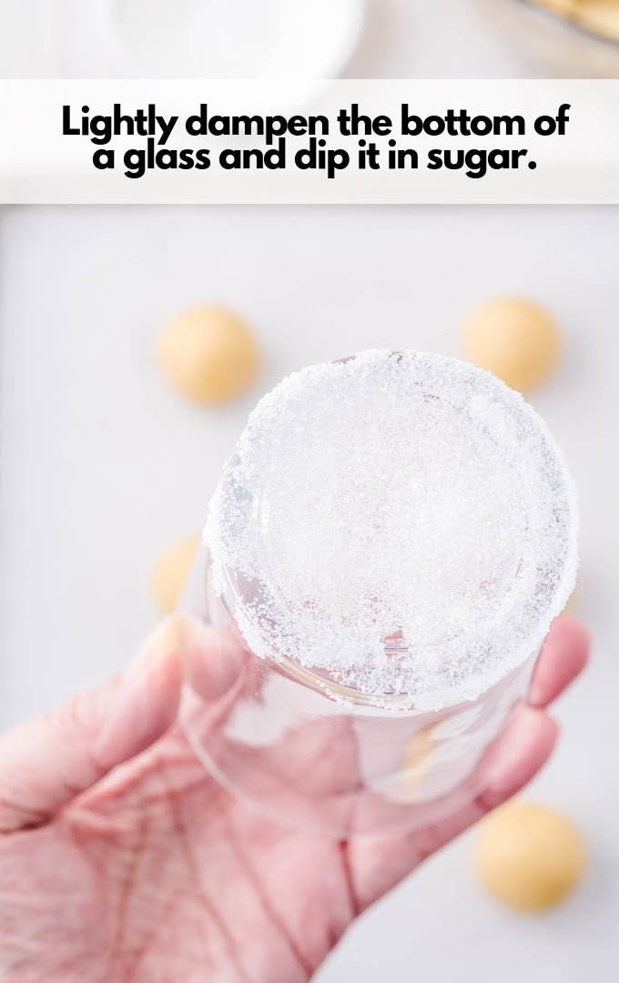 sugar coated water glass