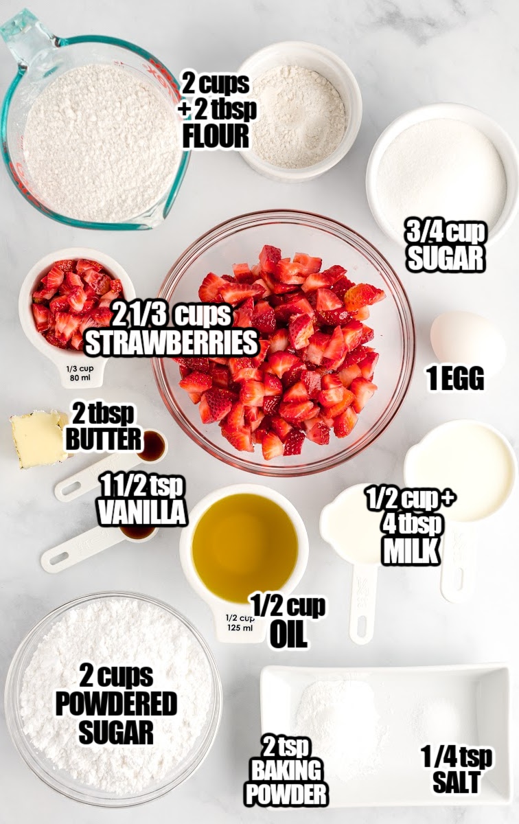 Strawberry Bread Ingredients
