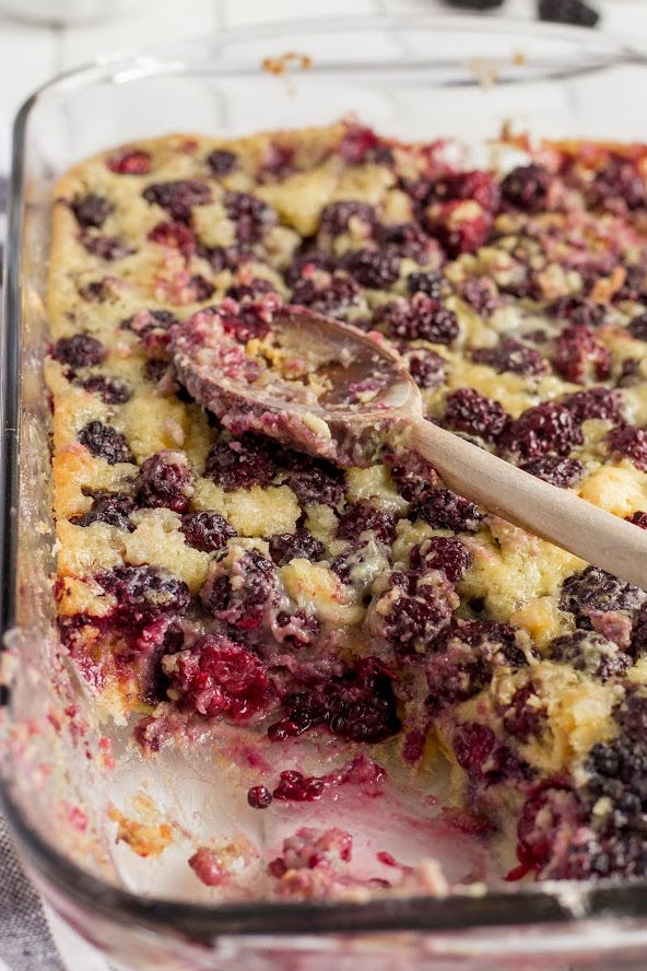 The Best Blackberry Dump Cake With Real Berries