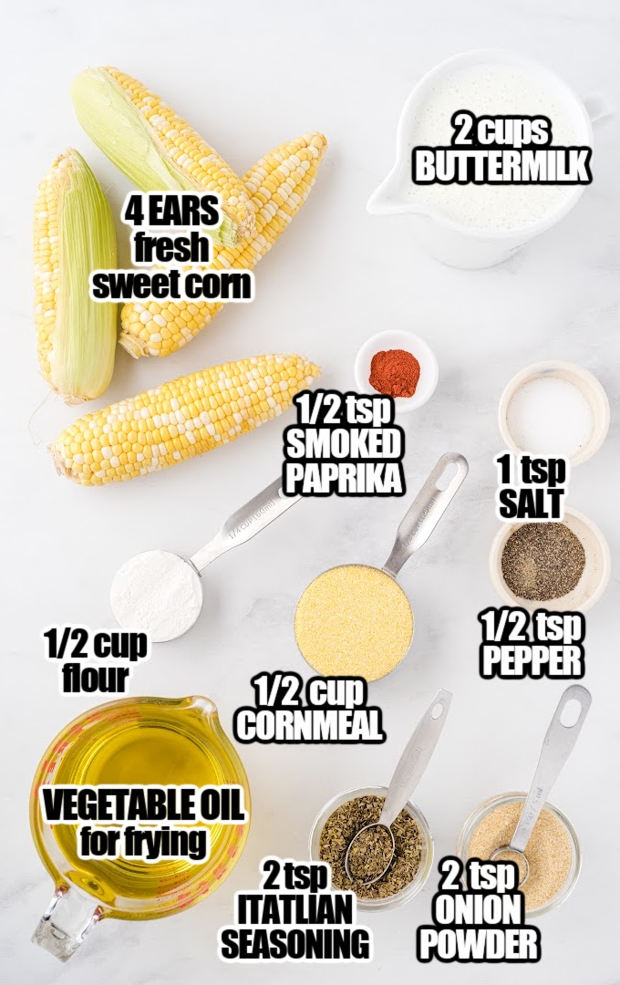 Fried Corn on the Cob Ingredients