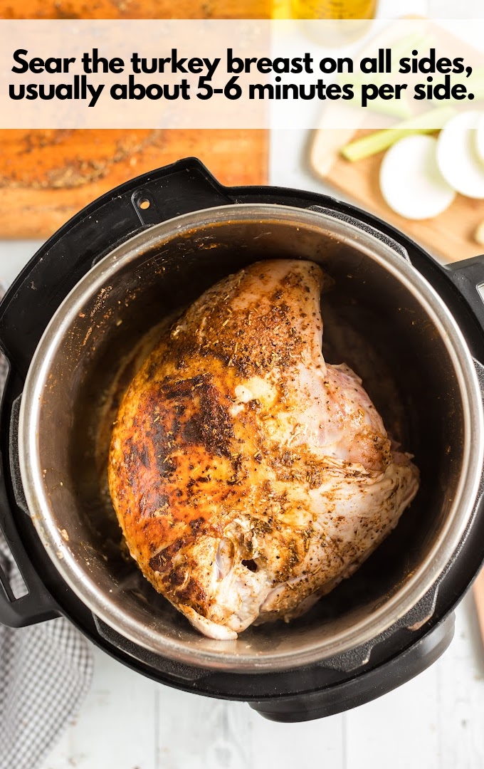 sear turkey breast in instant pot
