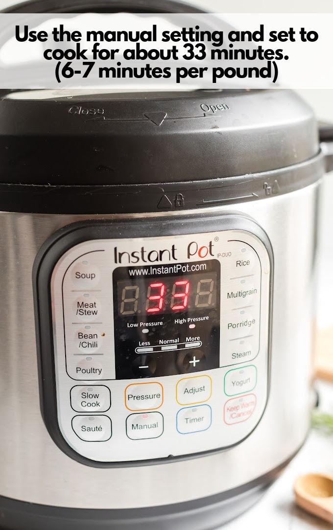 set instant pot timer