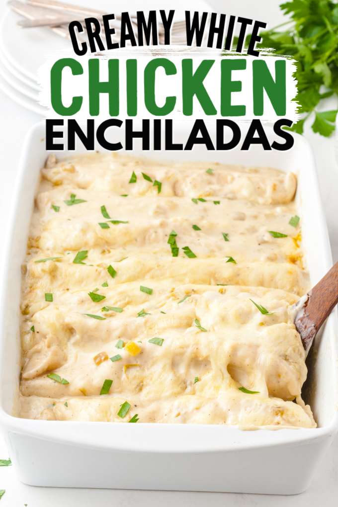 White Chicken Enchiladas - The Best Blog Recipes