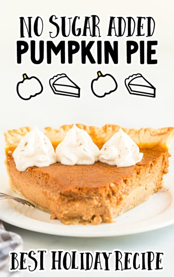 A piece of cake on a plate, with Pumpkin pie