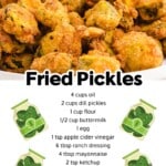 Fried Pickles | Appetizers | The Best Blog Recipes