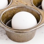 A pot with food in it, with Egg and Oil