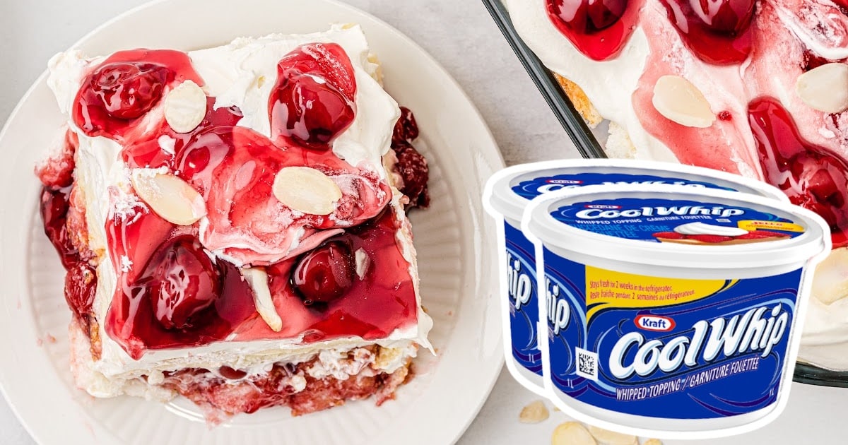 A slice of Strawberry Heaven on Earth Cake on a small plate.