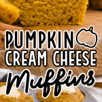 Pumpkin Cream Cheese Muffins in the muffin tin and ready to eat