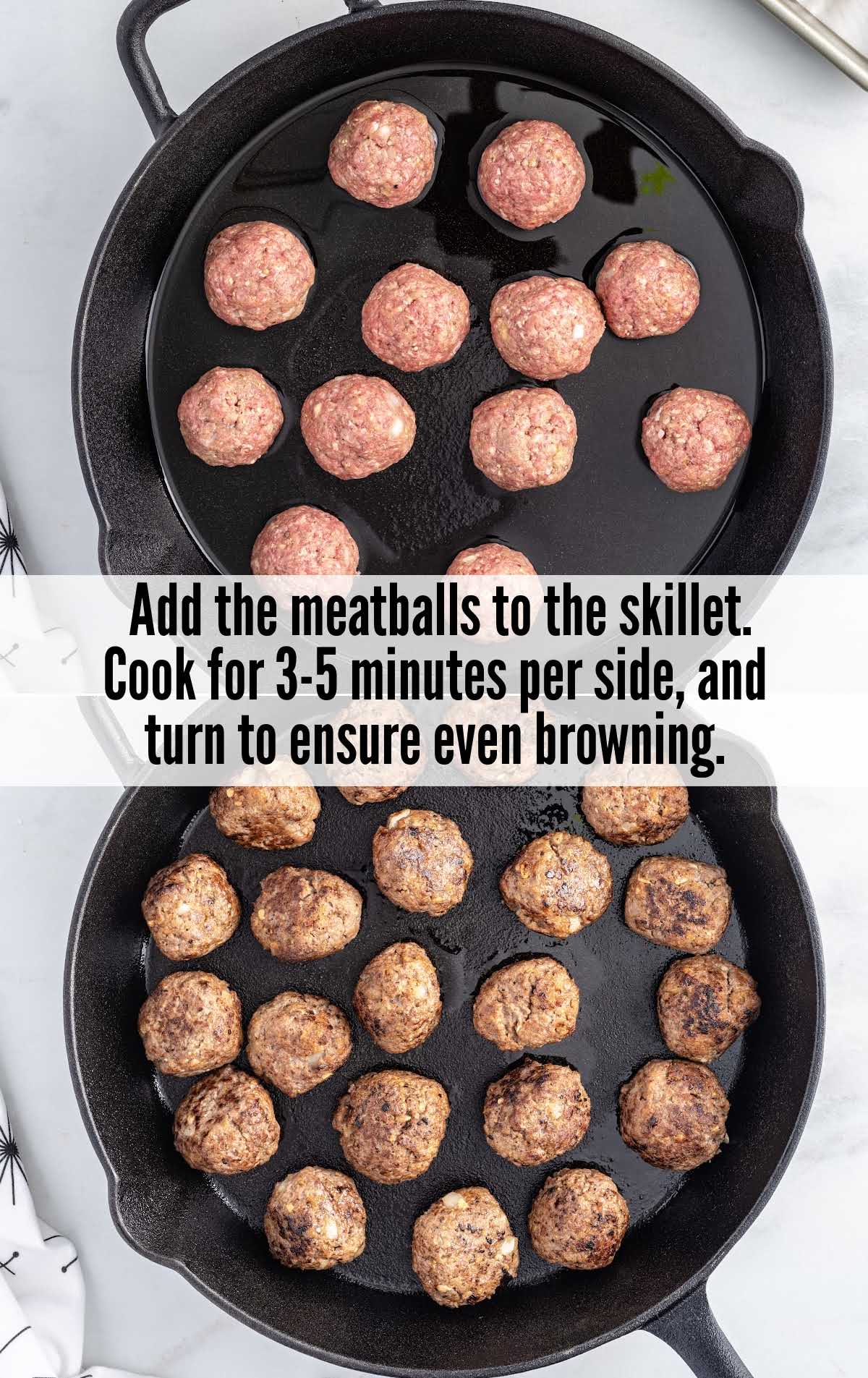A pan of food on a grill, with Meatball and Salisbury steak