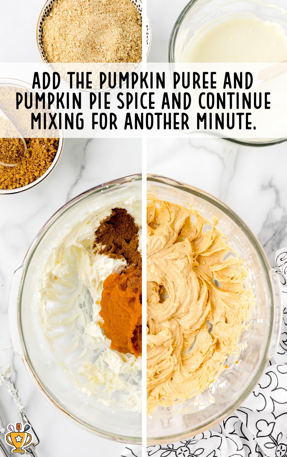 the filling is beat together.