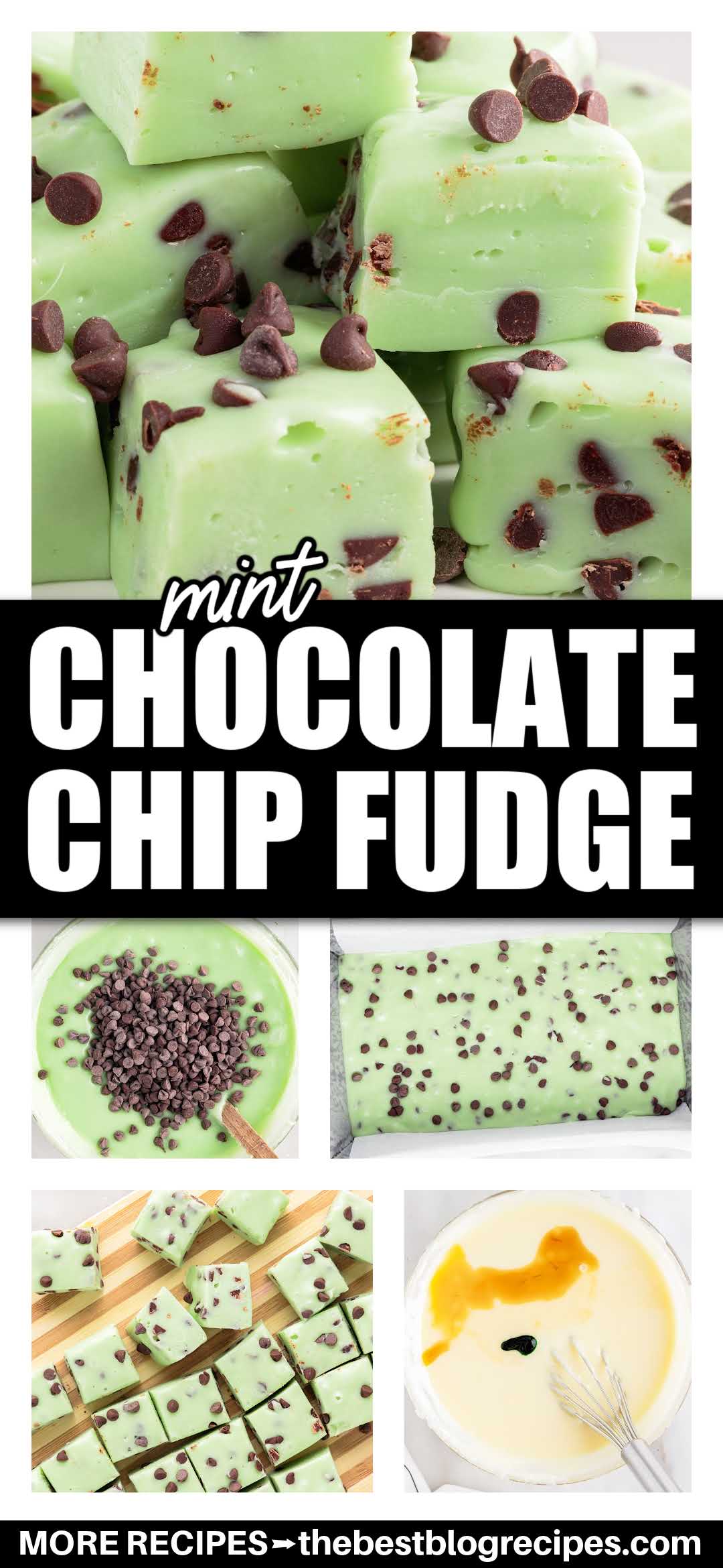 Mint Chocolate Chip Fudge - The Best Blog Recipes