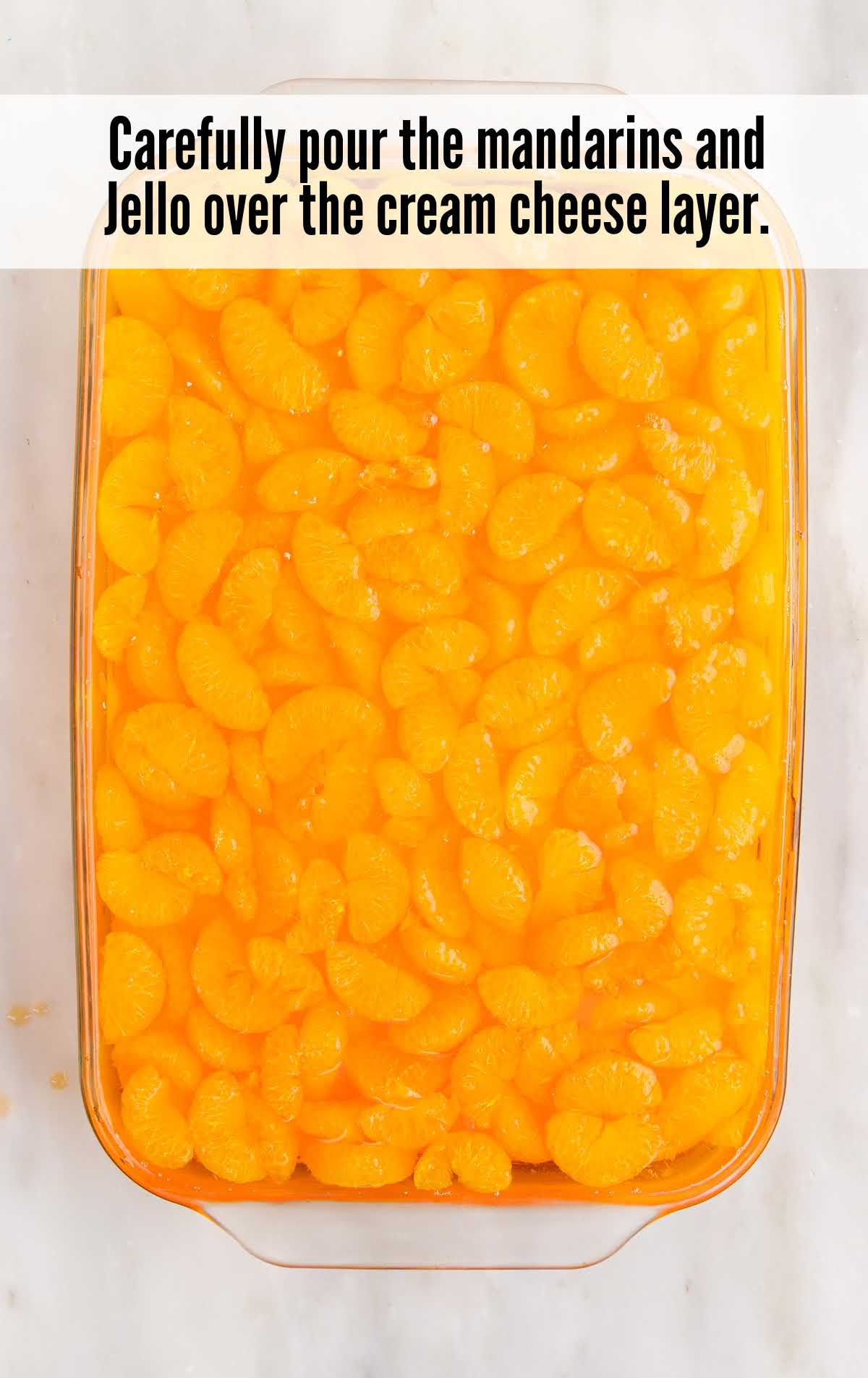 A container with food in it, with Orange and Cream