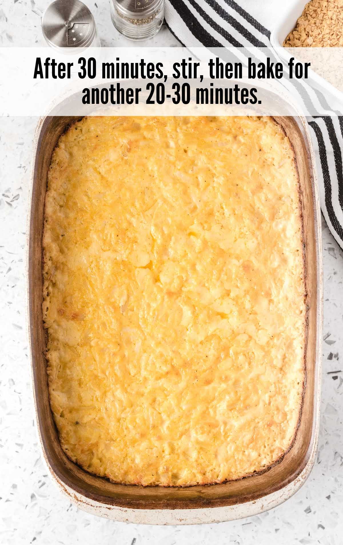 potatoes baked in a baking dish
