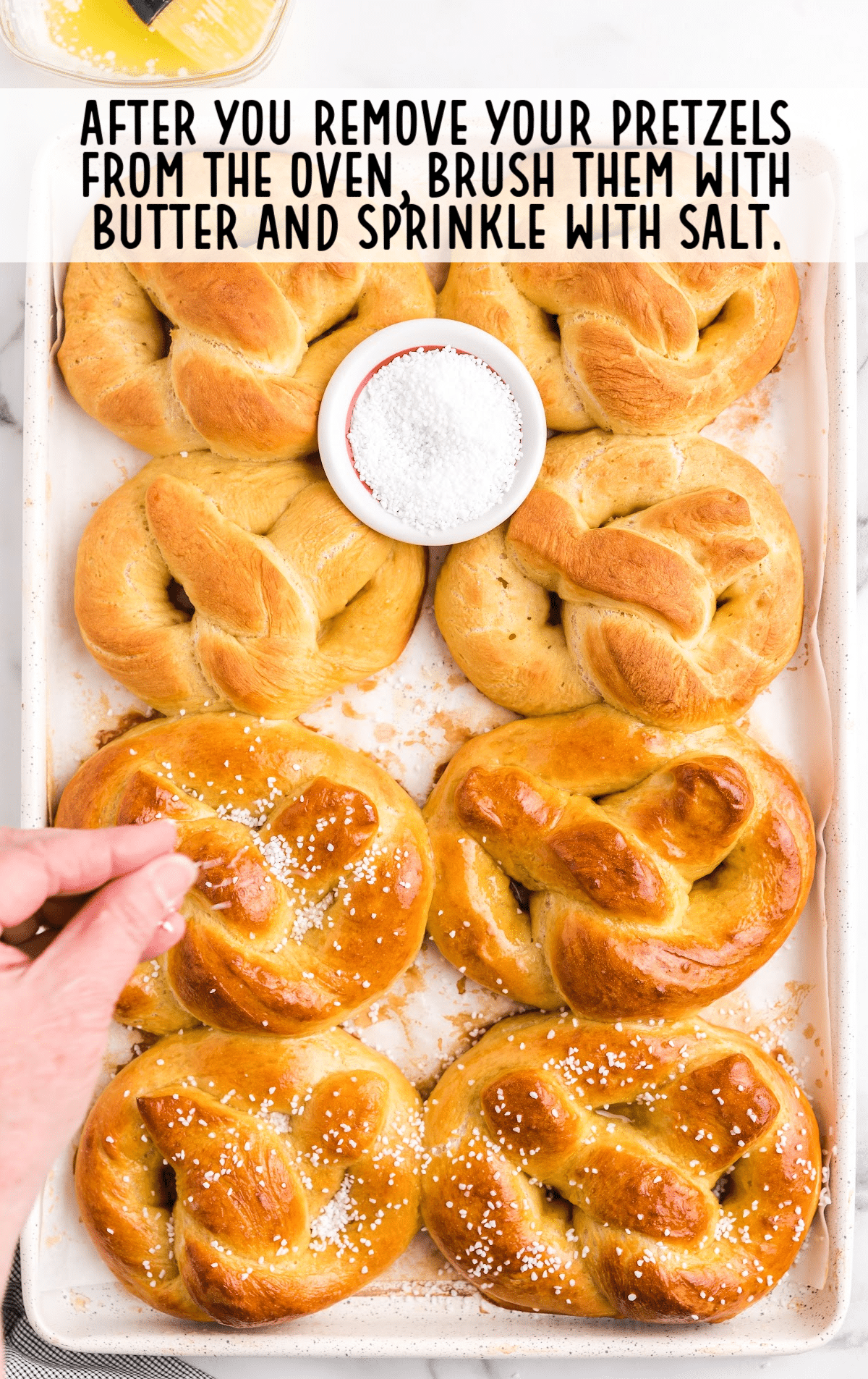 Homemade soft pretzels, chewy with pretzel salt, are easy to make with few ingredients—a perfect afternoon snack!