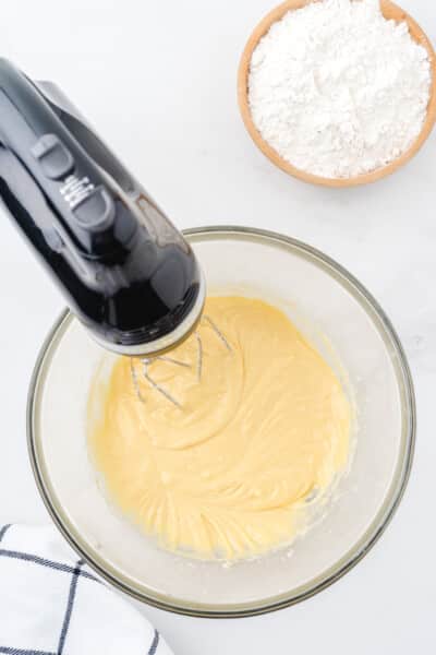 banana bread batter in a bowl