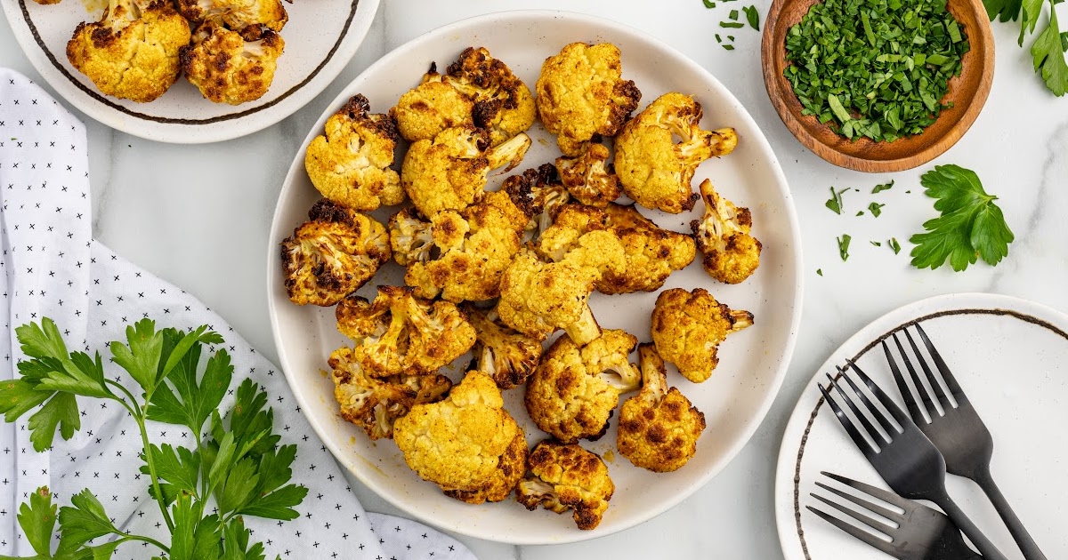 fried cauliflower on a plate