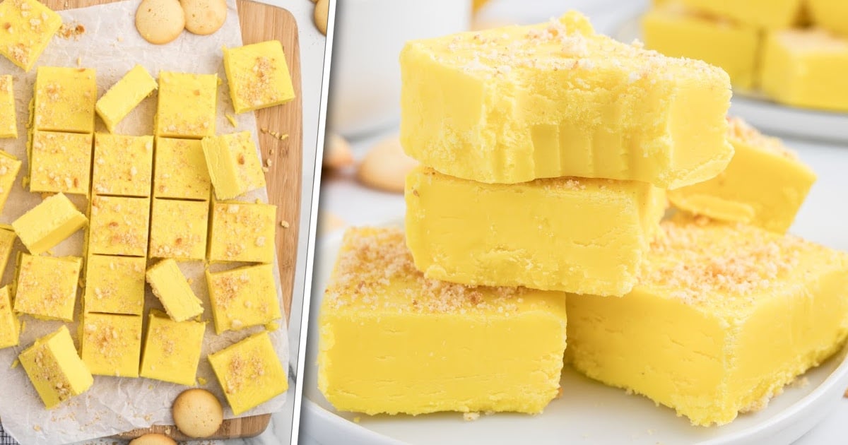 a close up shot of Banana Fudge stacked on top of each other
