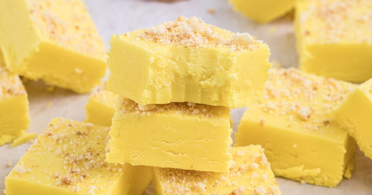 a close up shot of Banana Fudge stacked on top of each other