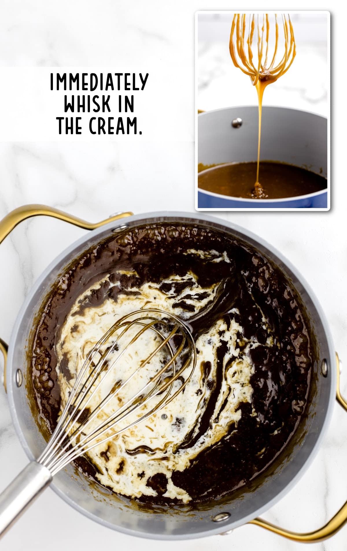 whisk the cream