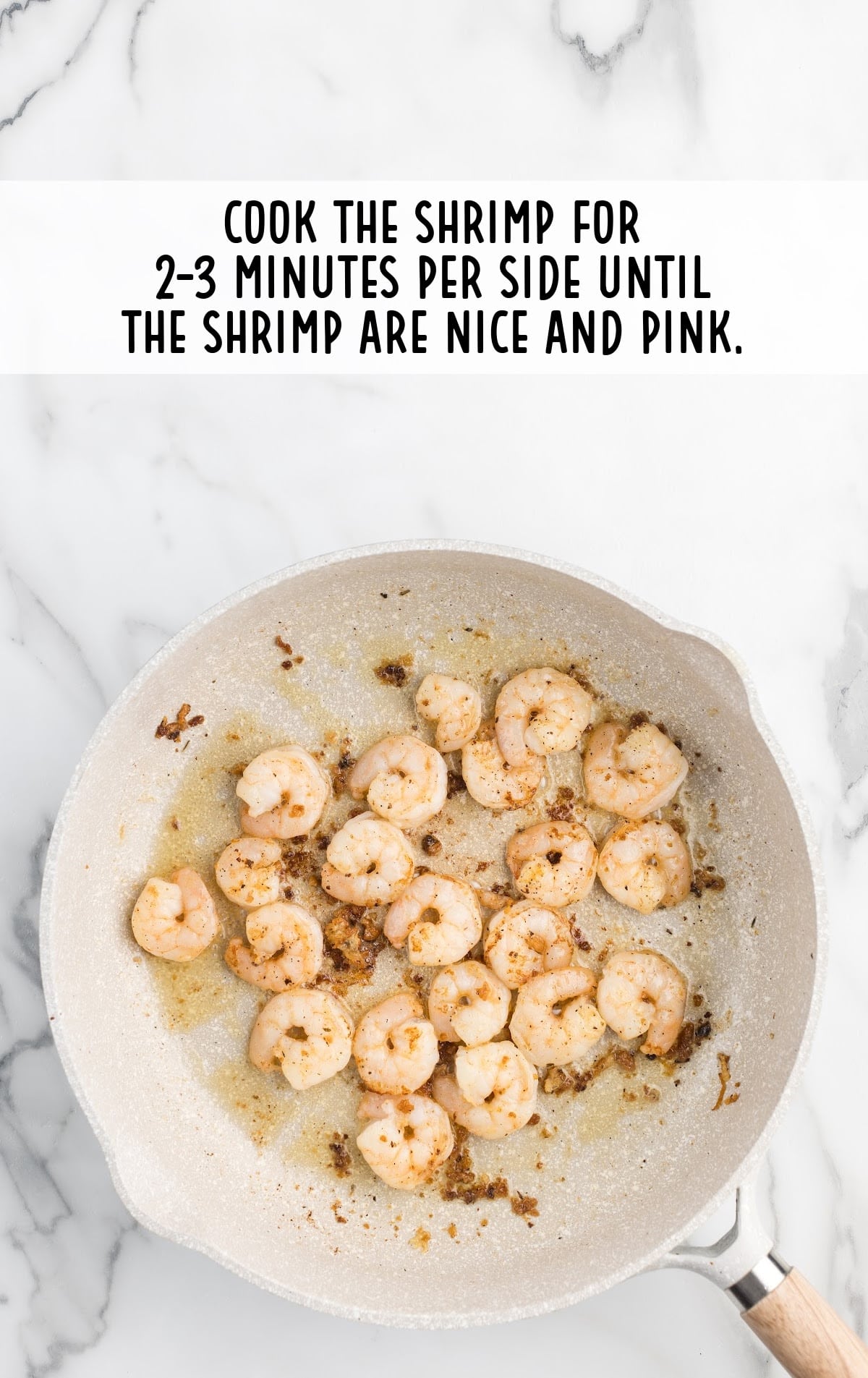 shrimps cooked in a skillet