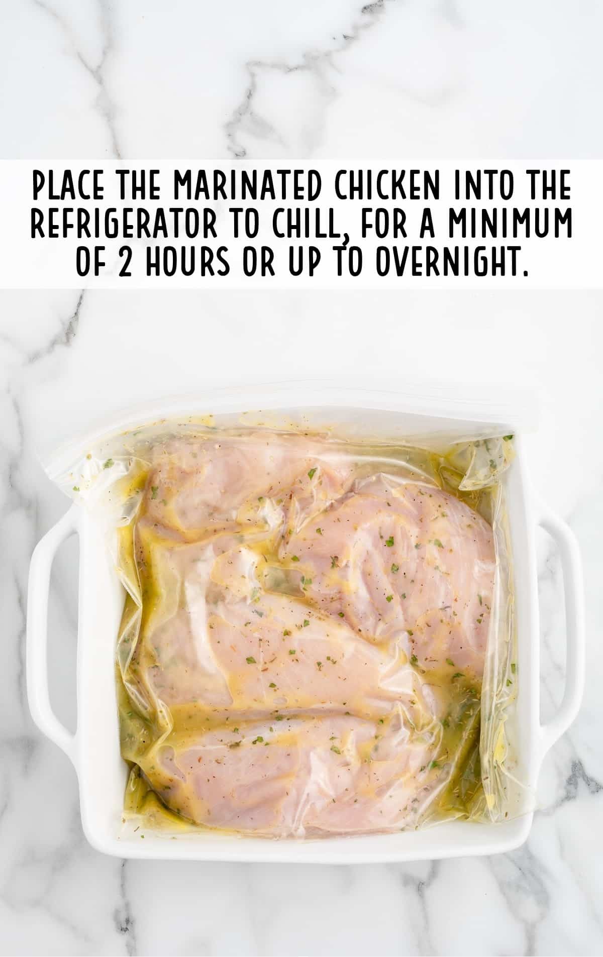 marinaded chicken refrigerated