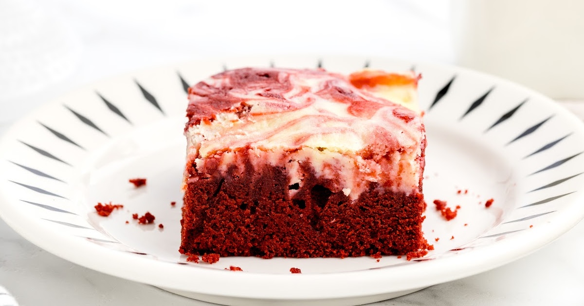 a close up shot of Red Velvet Brownies