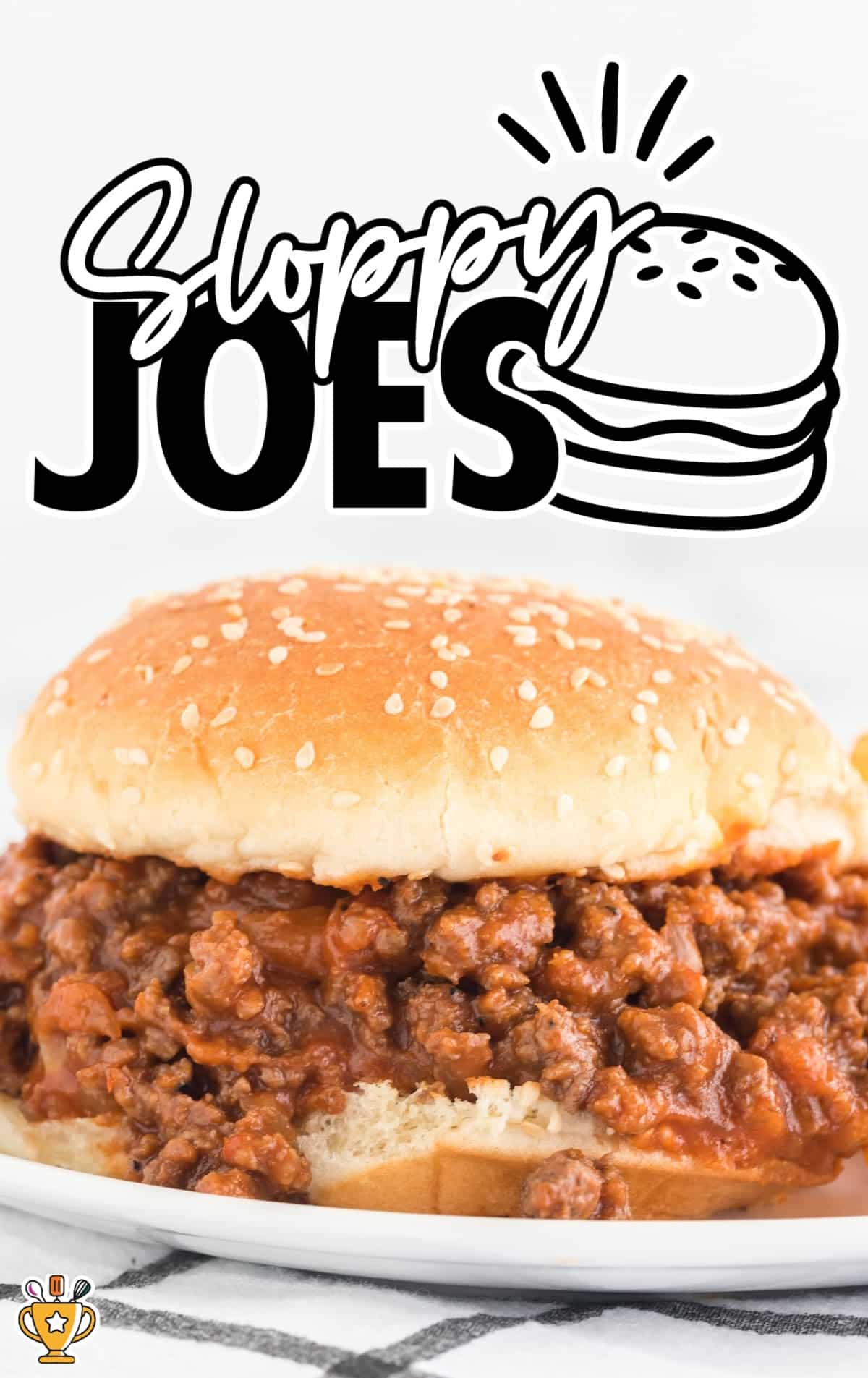 sloppy Joe sandwich on a plate
