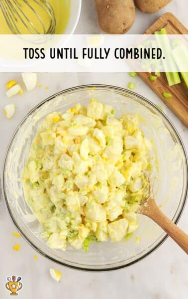 toss potato salad until combined