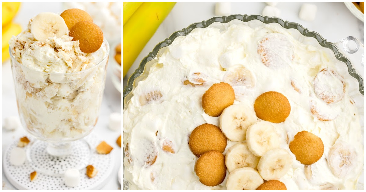 close up shot of Banana Pudding Fluff in a cup