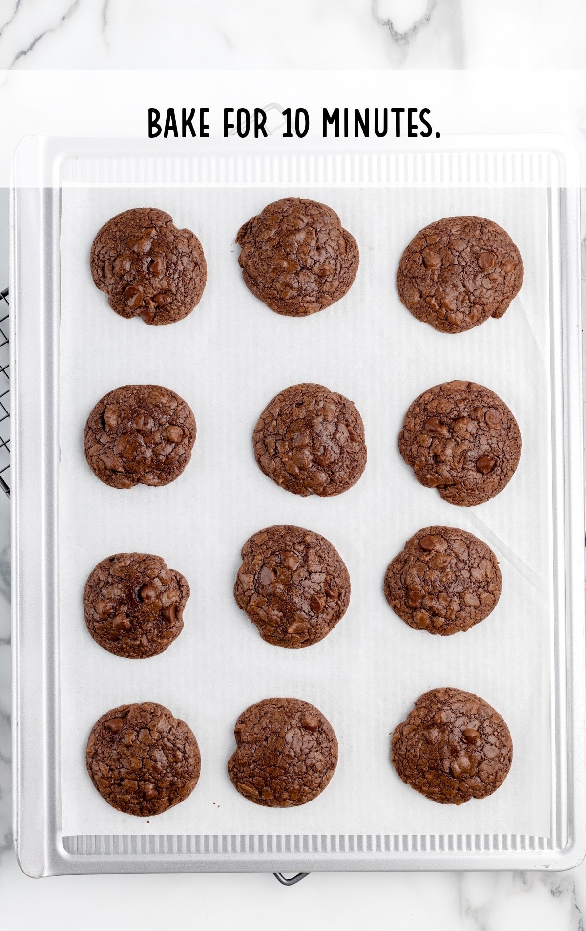 cookies baked for 10 minutes