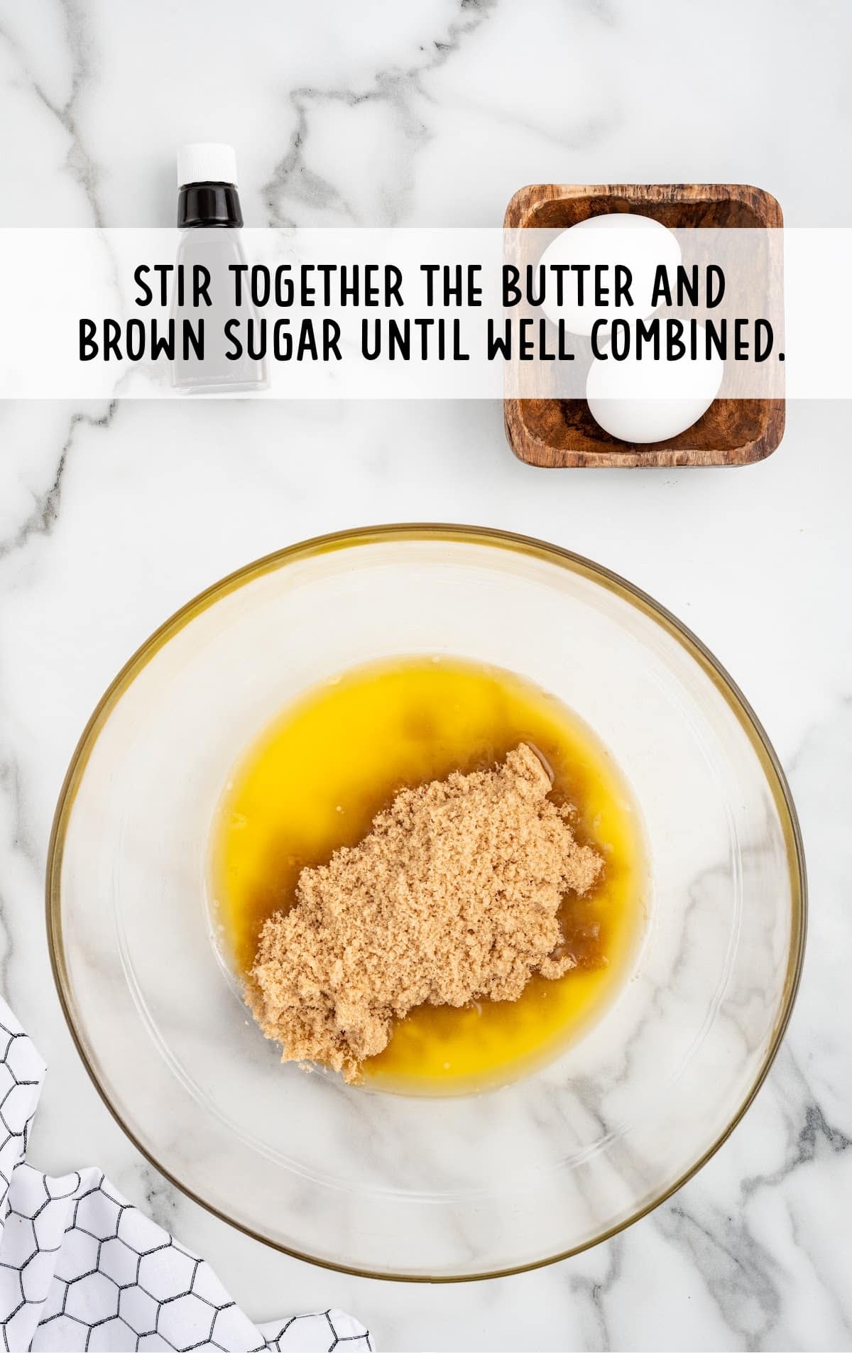 brown sugar and butter stirred together