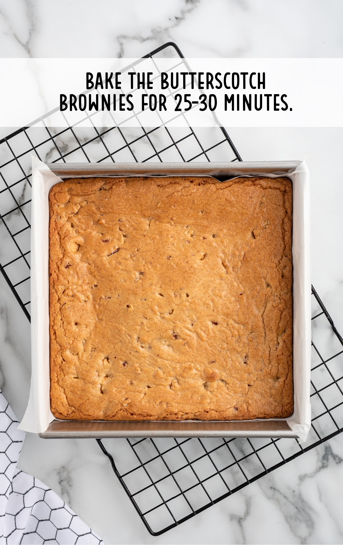 brownies baked in a baking pan
