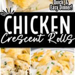 Chicken Crescent Rolls presented on a pan