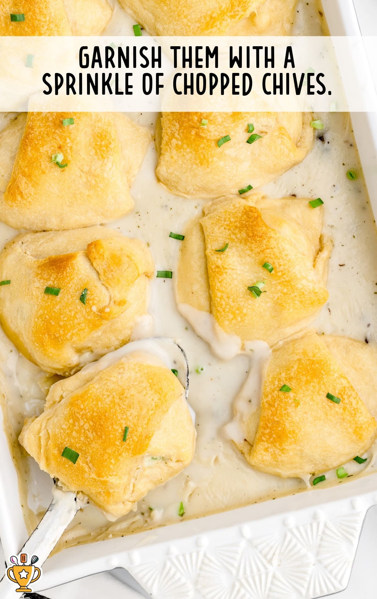chopped chives sprinkled on top