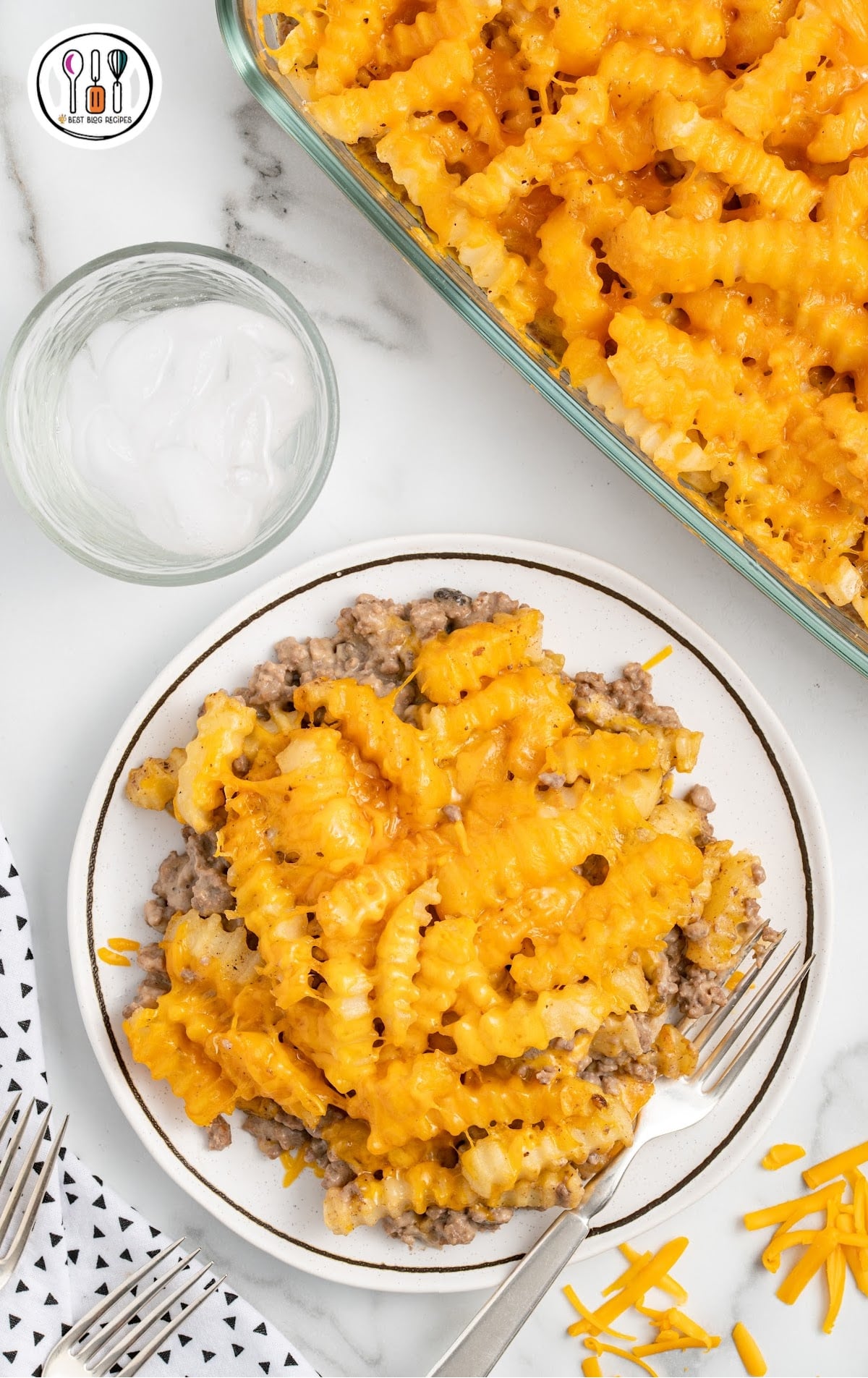 French Fry Casserole on a plate