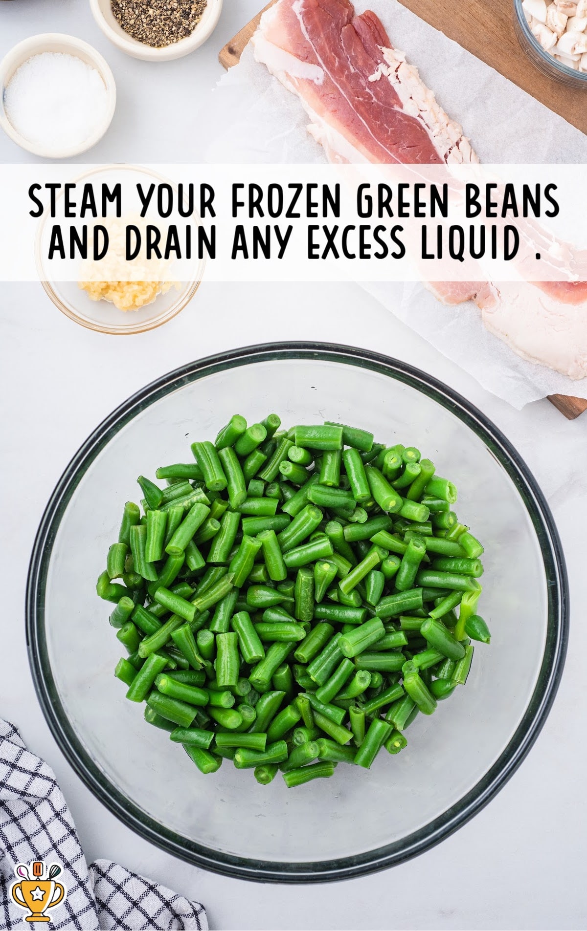 steamed green beans