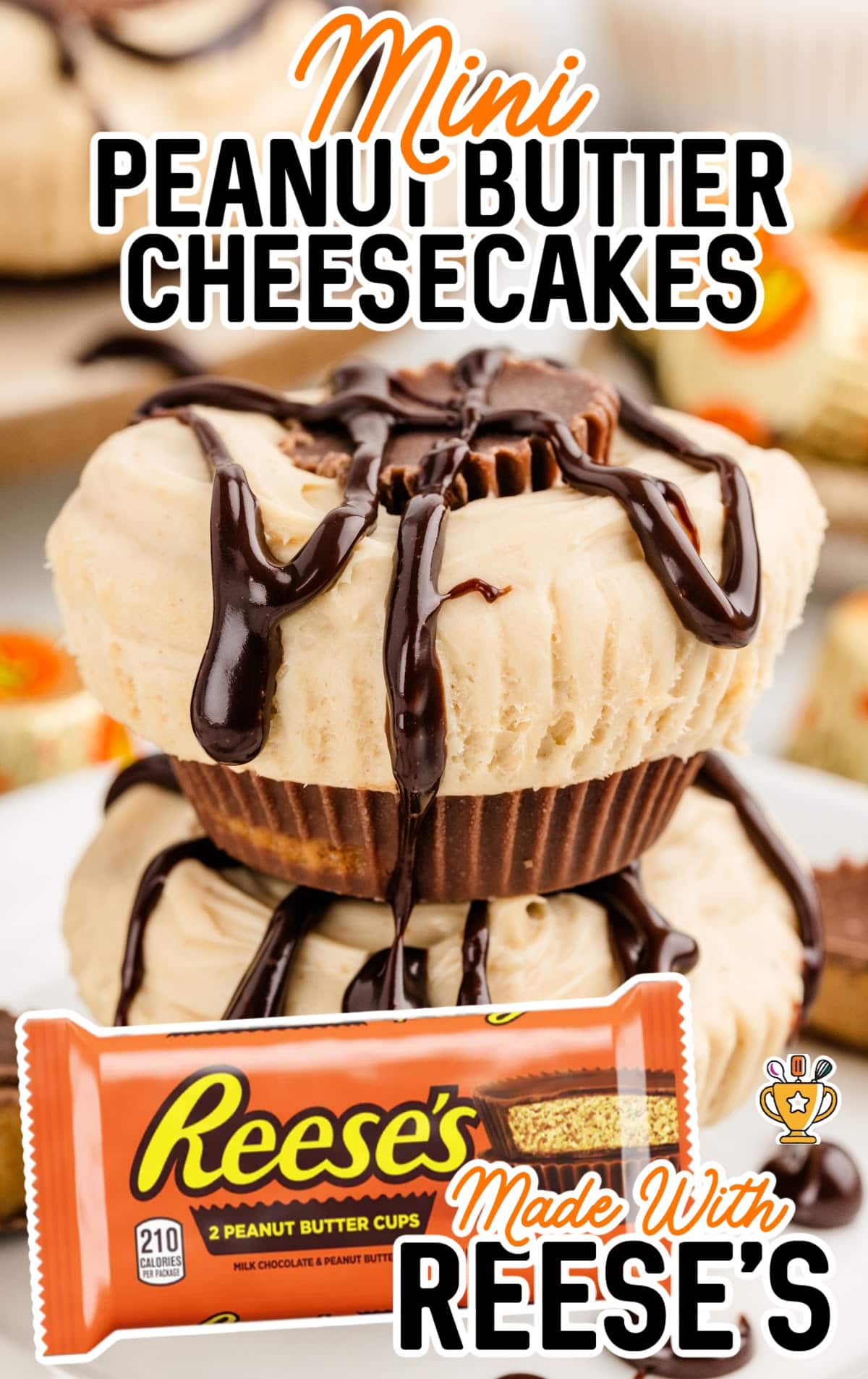 Mini Peanut Butter Cheesecakes