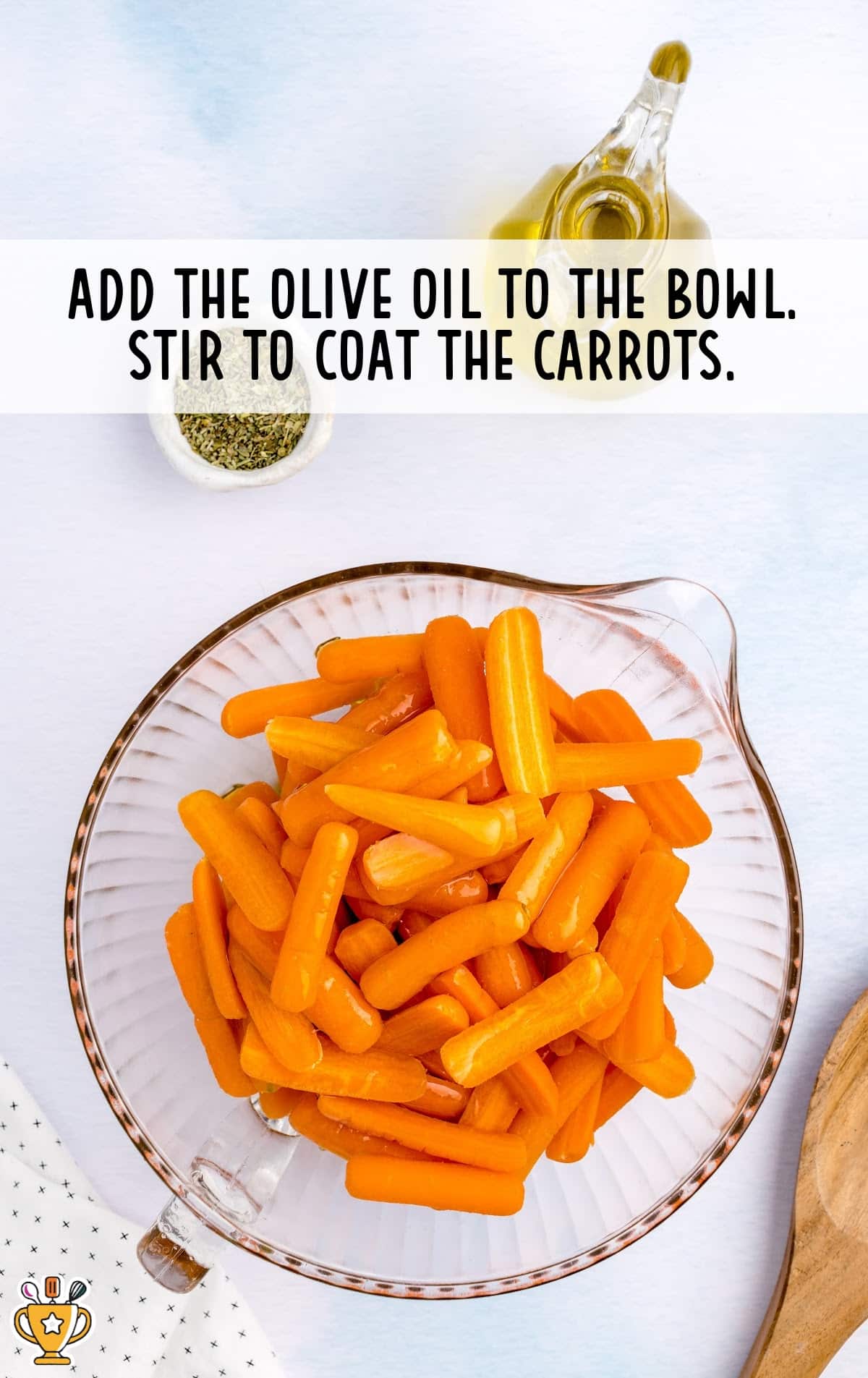 Carrots in a clear bowl