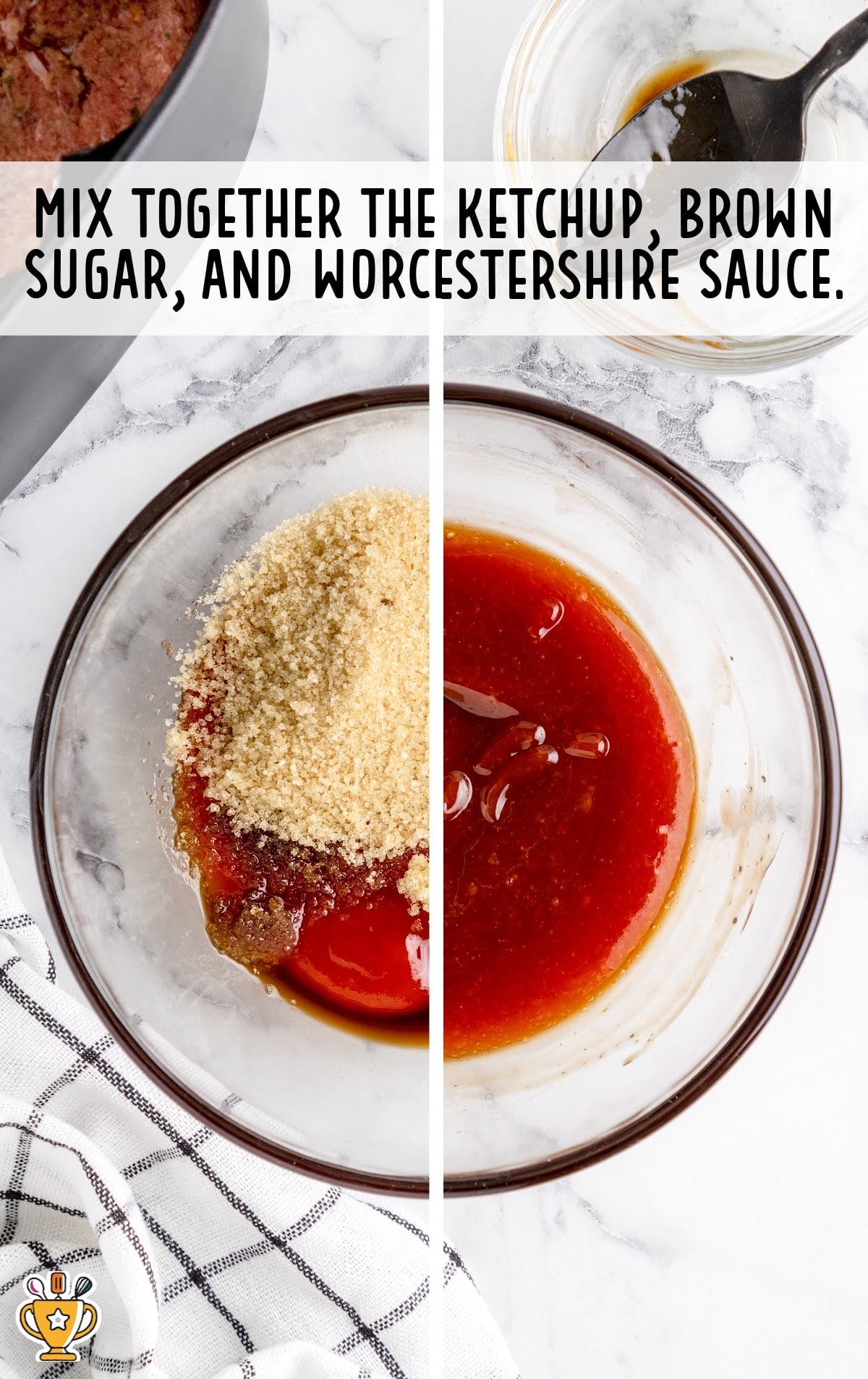 Air Fryer Meatloaf ingredients in a bowl