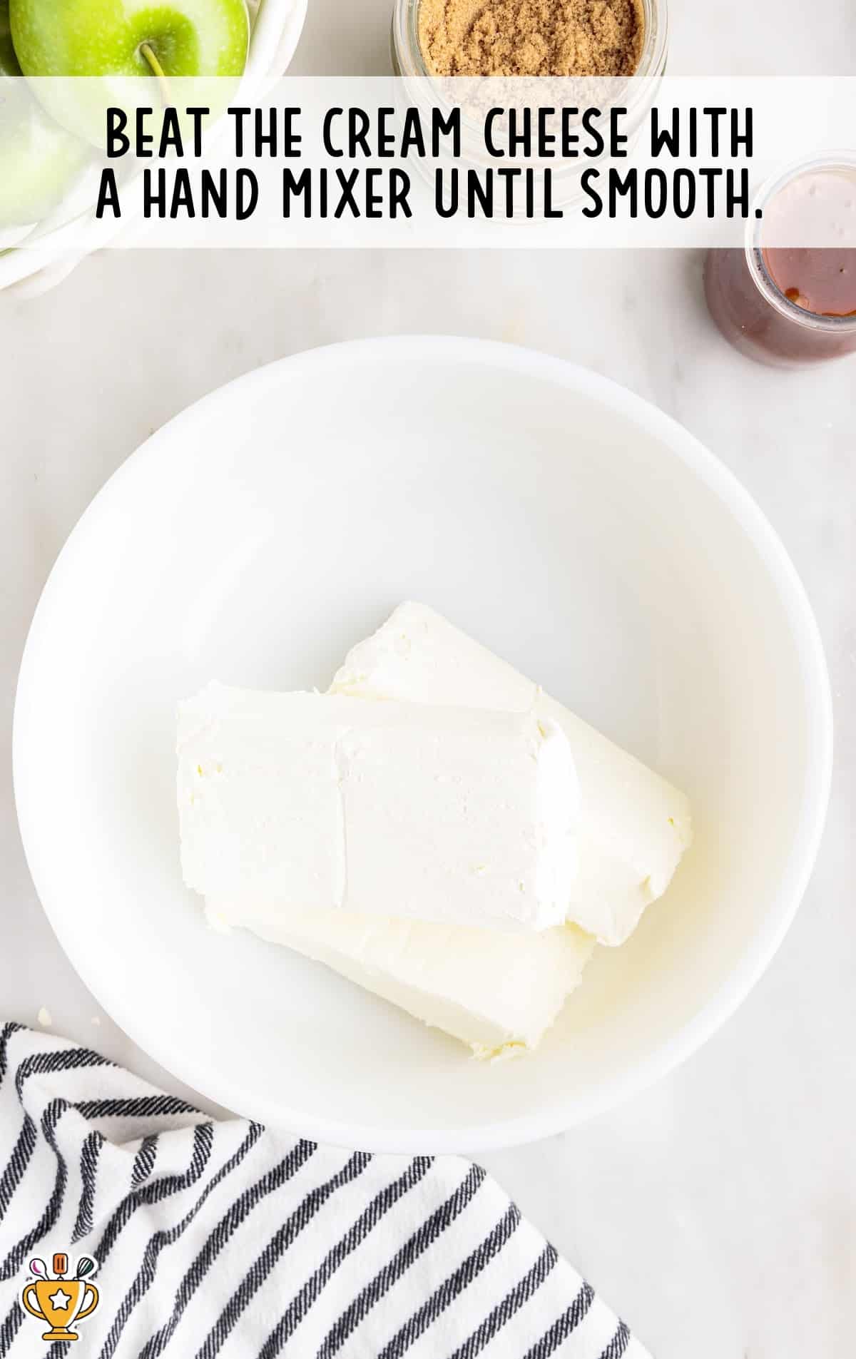 cream cheese in a bowl