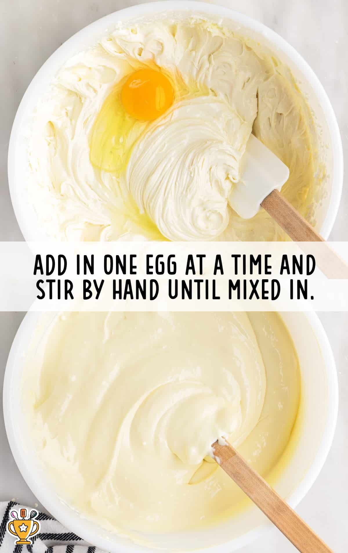 eggs added in the mixture