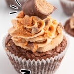A Butterfinger Cupcake