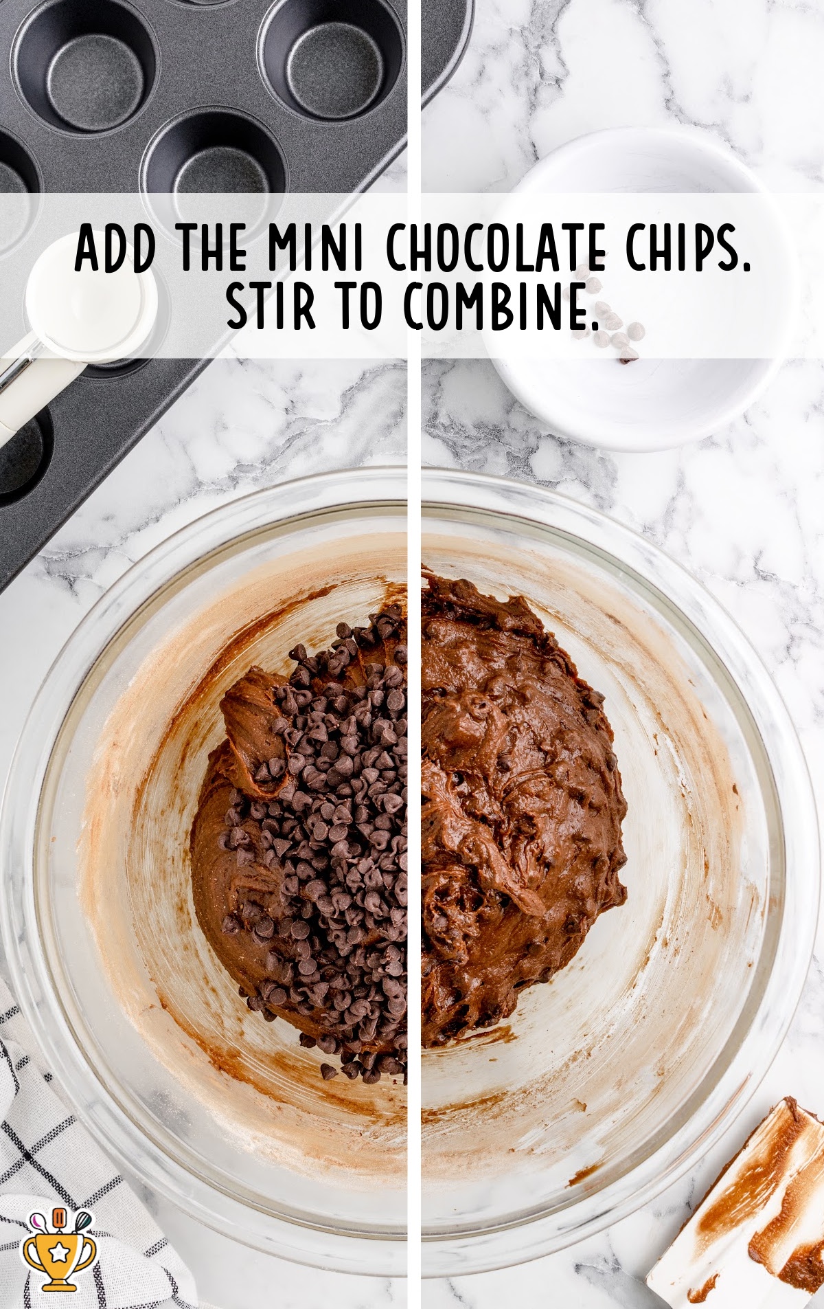 mini chocolate chips in a bowl