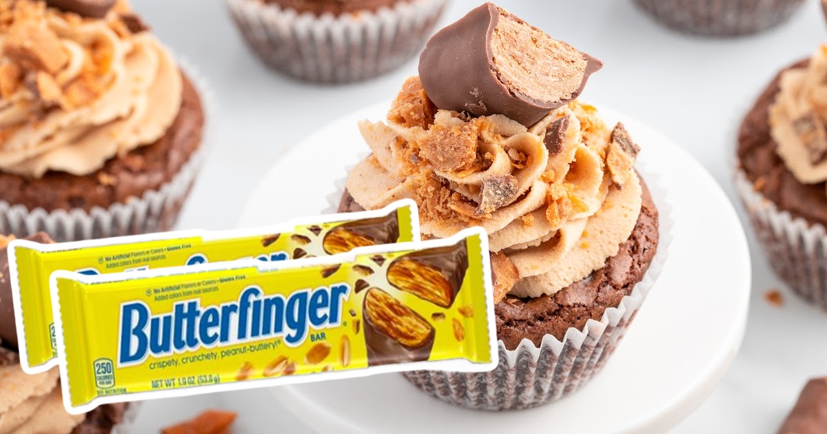 Butterfinger Cupcakes